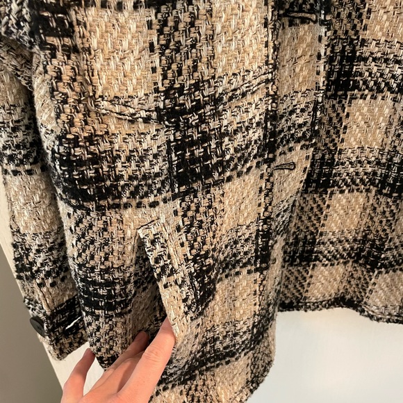 Zara Textured Plaid Overshirt - Picture 3 of 7